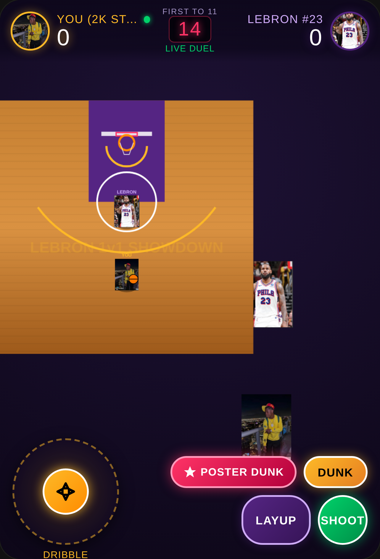 1v1 Showdown vs LeBron James cover