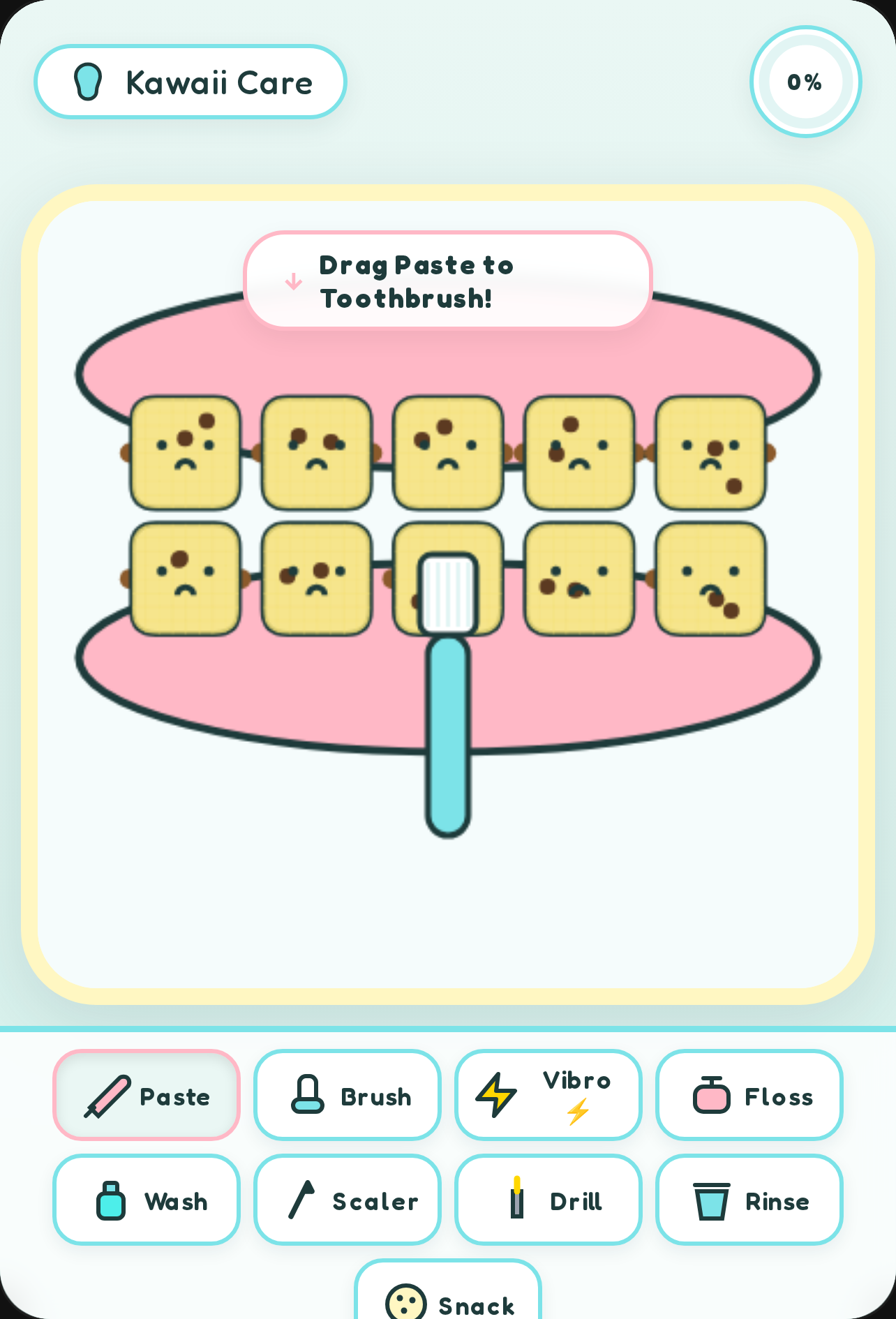 Kawaii Tooth Brushing Simulator