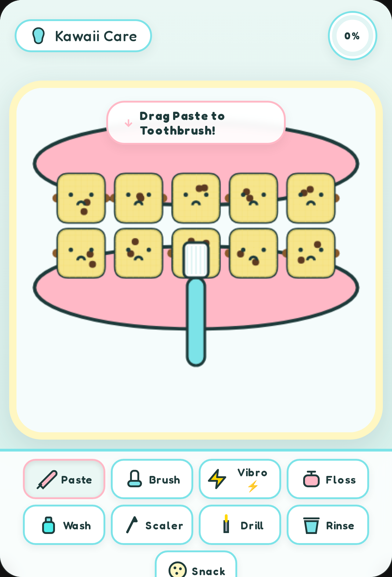 Kawaii Tooth Brushing Simulator