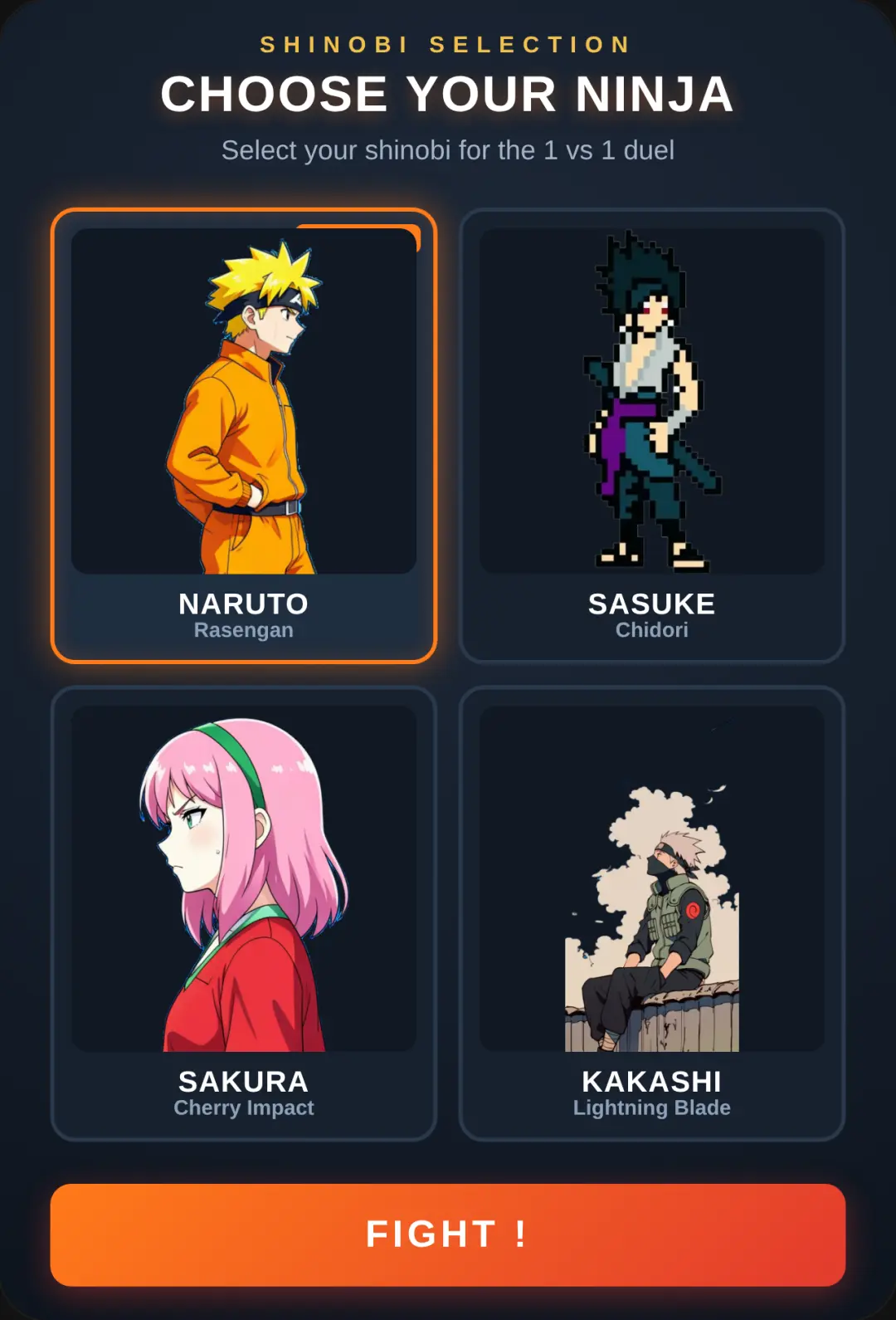 Naruto 1v1 Shinobi Brawler cover
