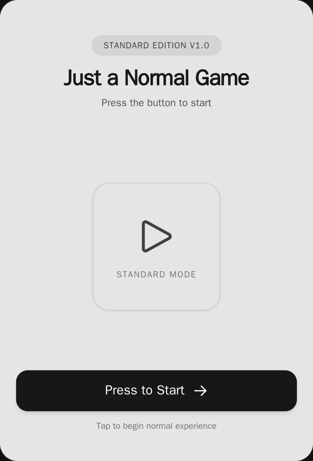 Just a Normal Game cover