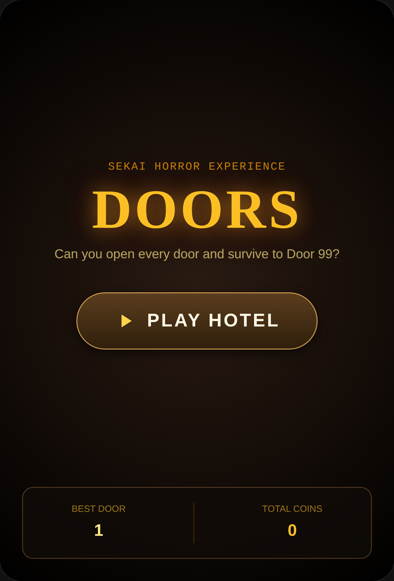 DOORS - Hotel Horror 3D game where you need to survive until you go to door 100 will you able to go to door 100? lets find out cover