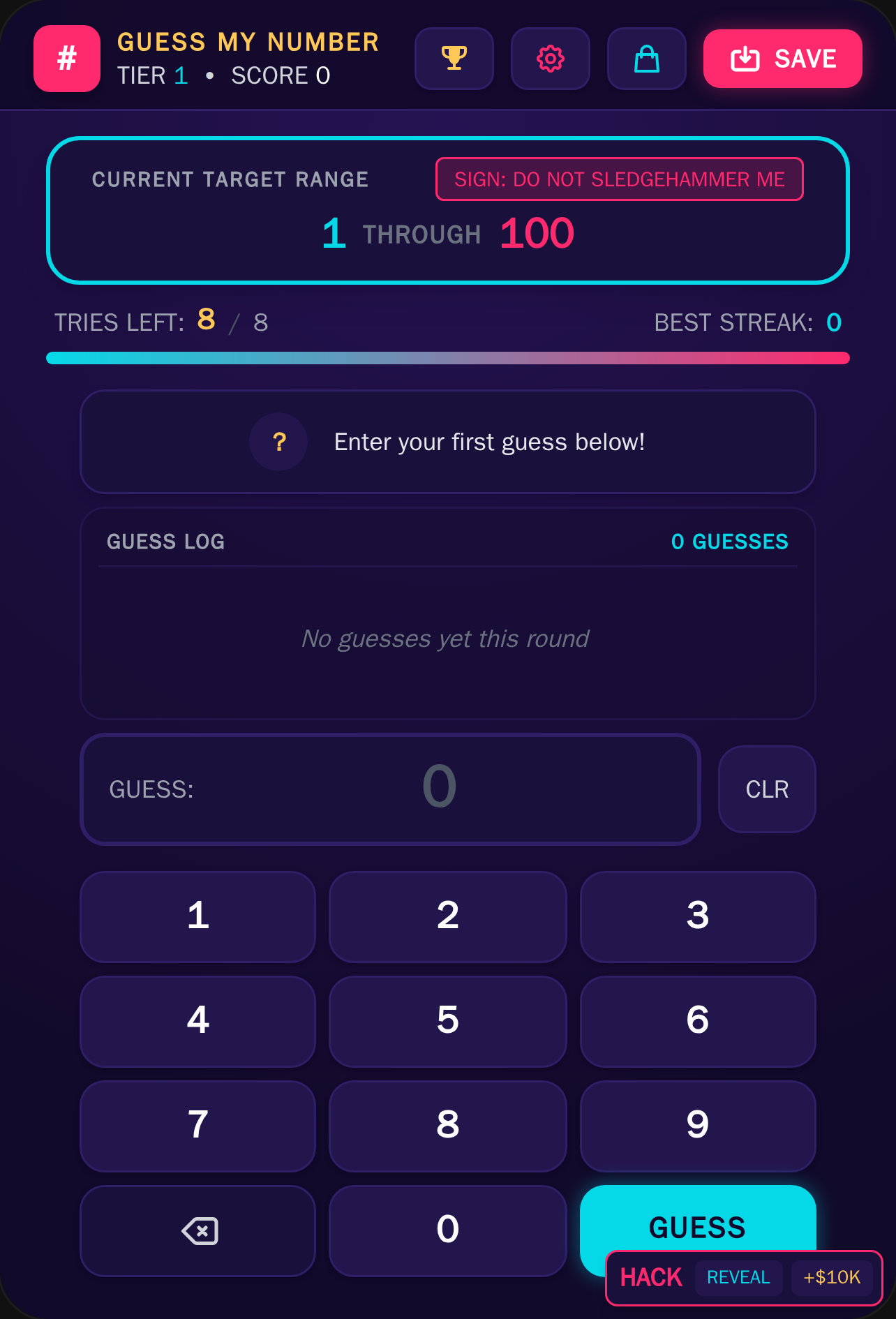 Guess My Number cover