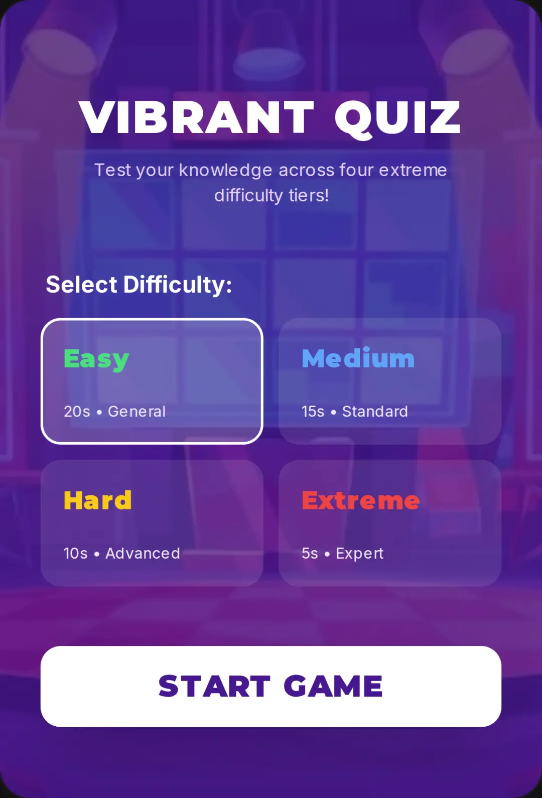 Vibrant Quiz Challenge cover