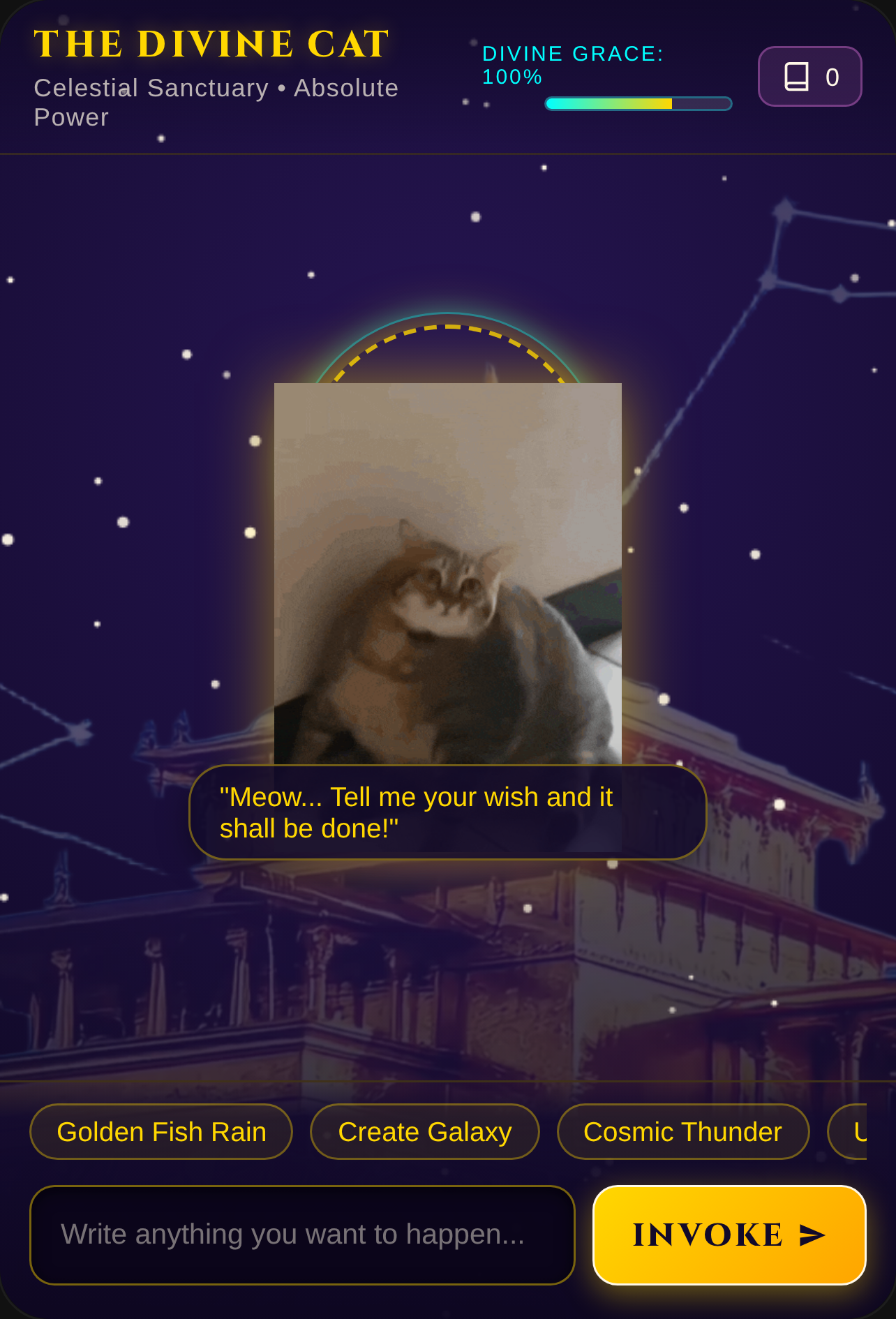 Divine cat cover