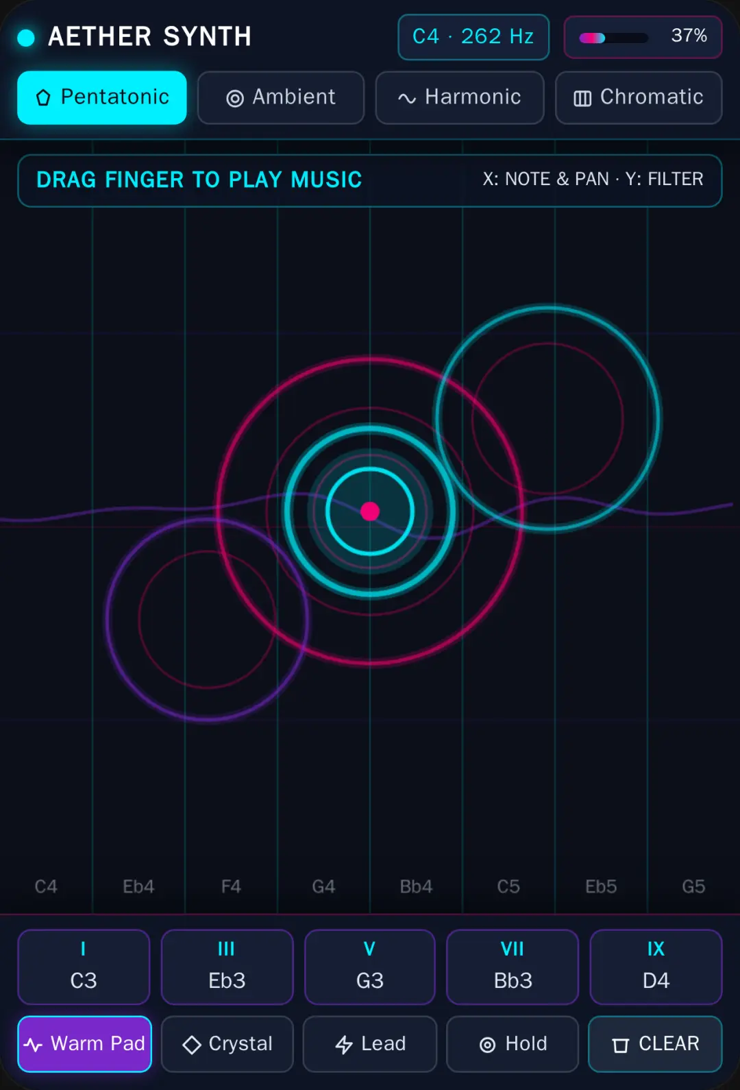 Aether Synth — Touch Music Instrument cover
