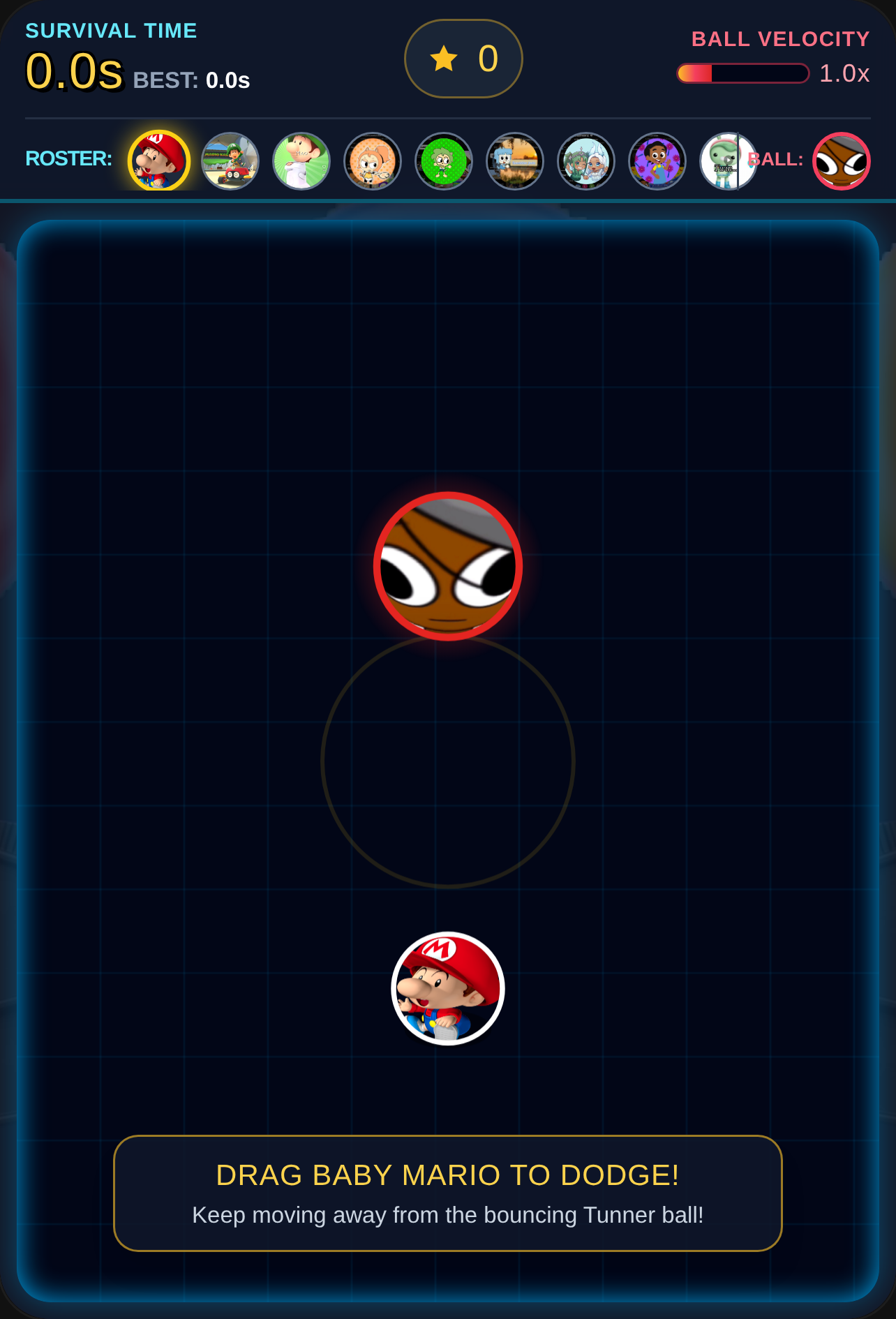 Baby Mario vs Tunner Ball Dodge cover