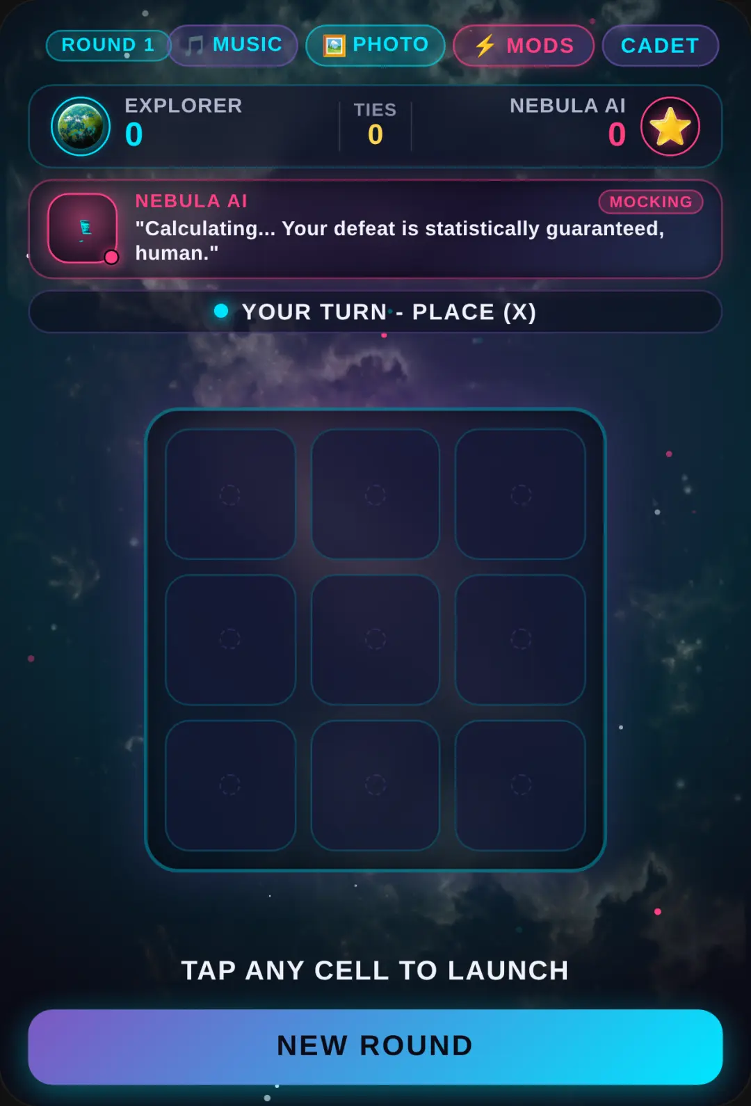 Cosmic Tic-Tac-Toe cover