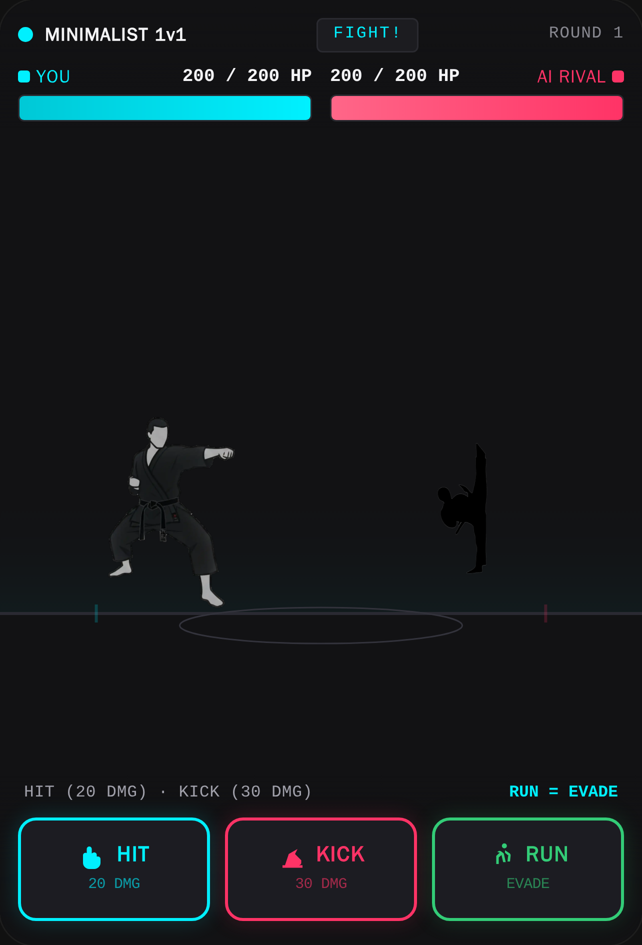 Minimalist Fighter 1v1 cover