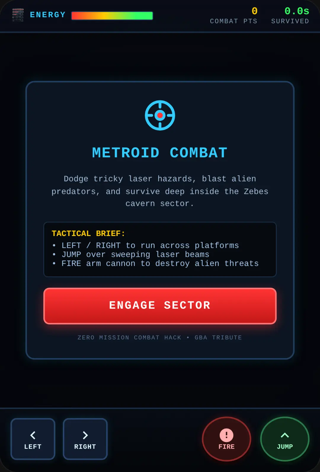 Metroid Combat - Zero Mission Hack cover
