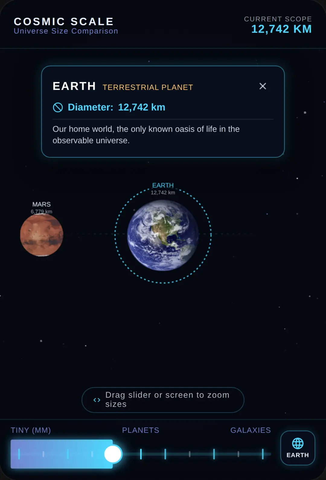 Cosmic Scale — Universe Size Comparison cover