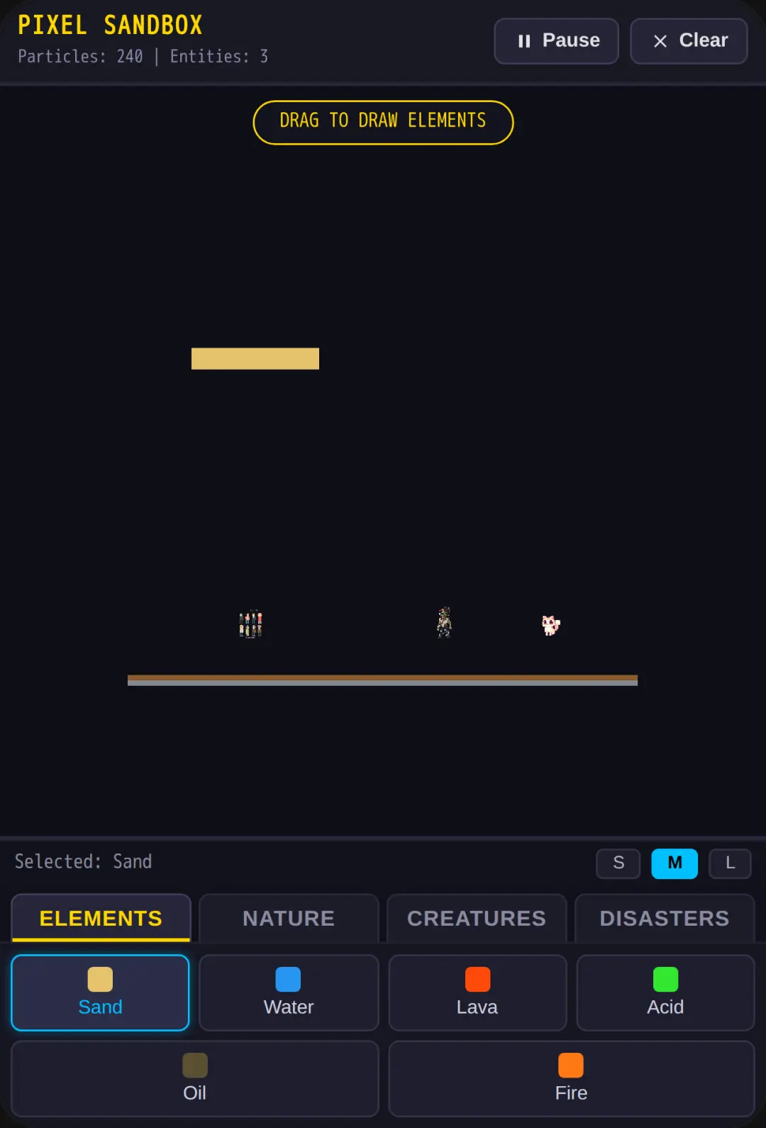 Pixel Sandbox: Elements & Disasters cover