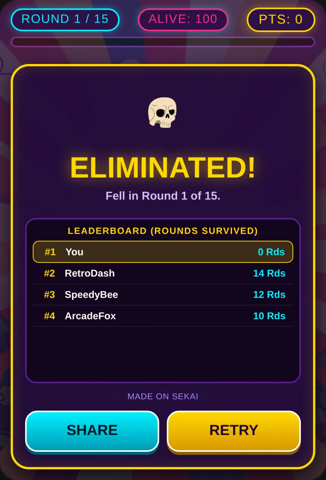 Survivor 15: Frantic Arcade cover