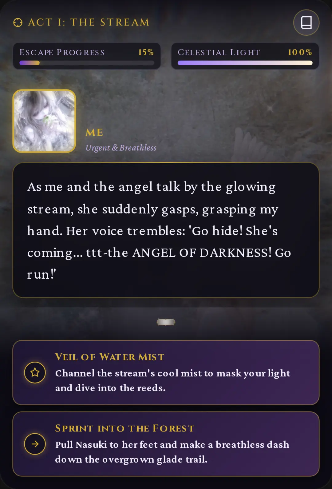 The Angel of Darkness — Celestial Escape cover