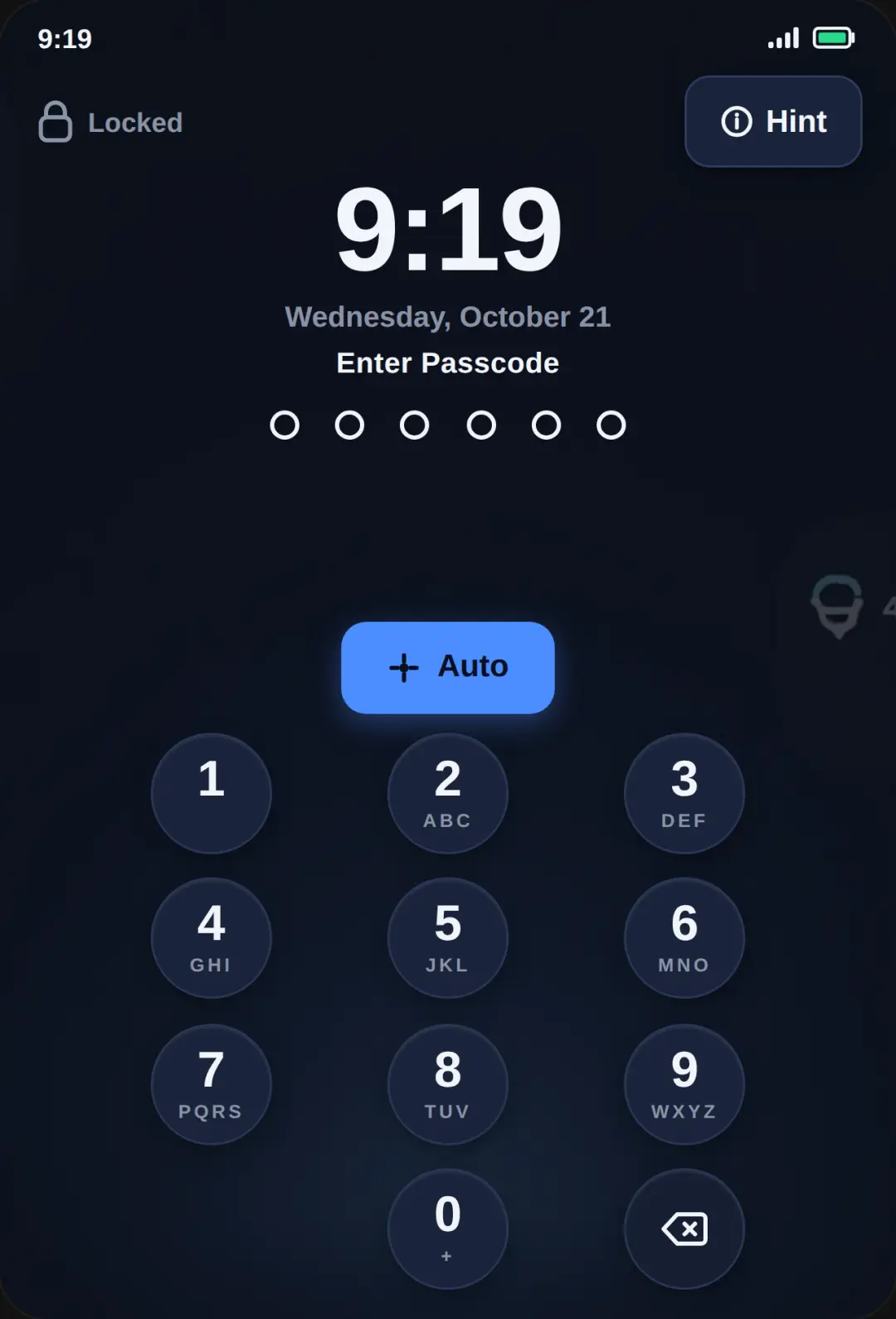 Passcode Phone cover