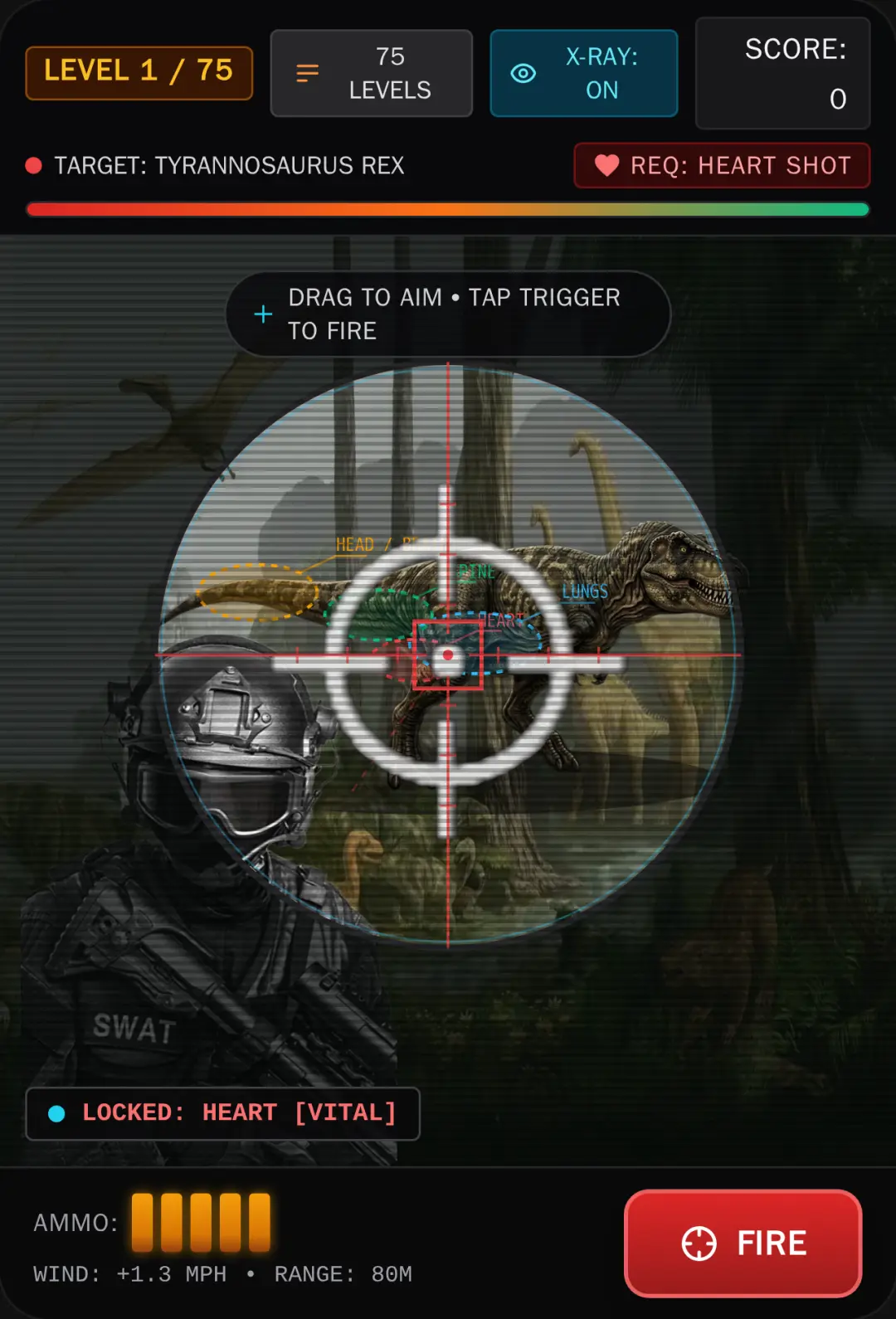 Dino Marksman: 75 Tactical Levels cover
