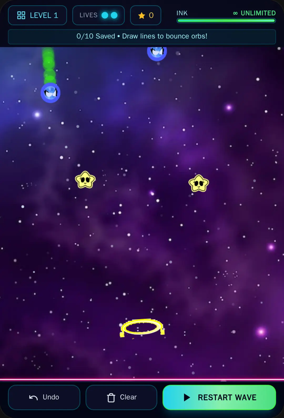 Neon Bounce: Space Line Physics cover