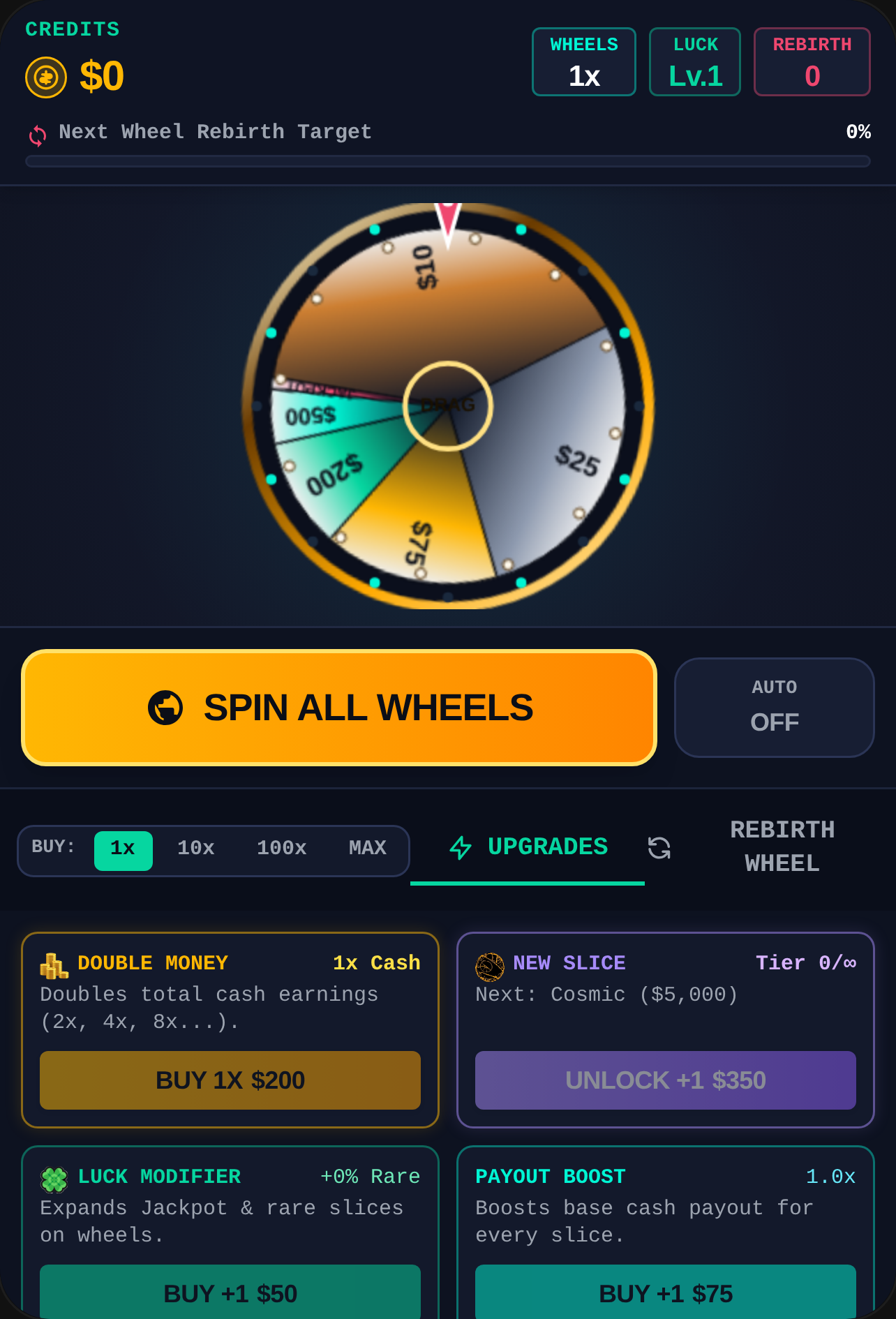Neon Wheel Tycoon - Extra Wheels Rebirth cover
