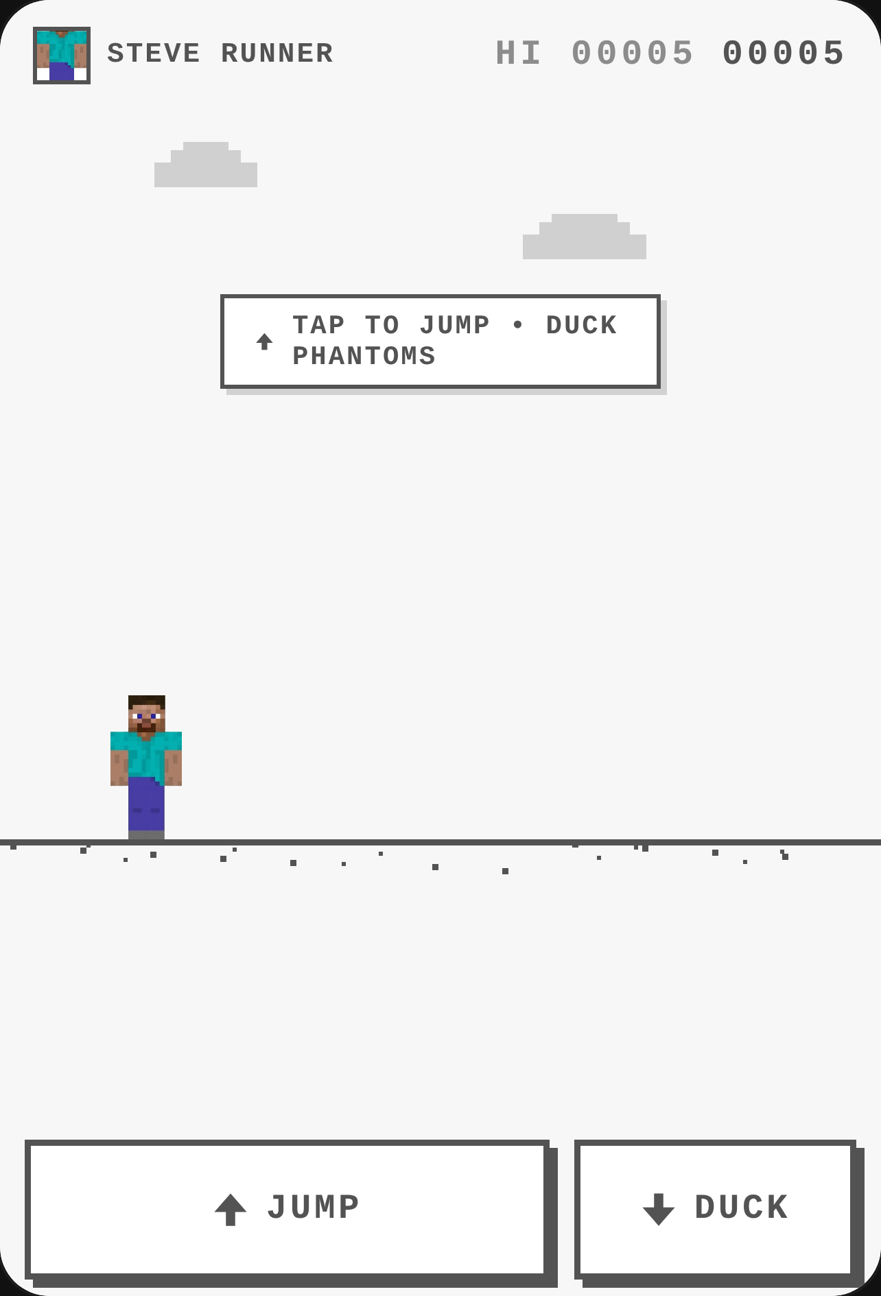 Minecraft Steve Chrome Dino Runner cover