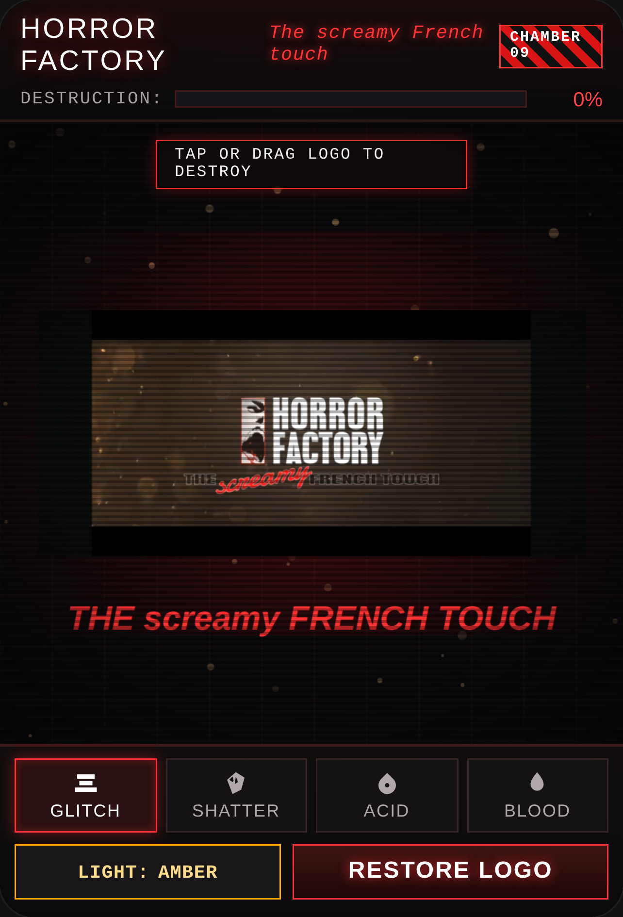 Horror Factory: Destruction Chamber cover