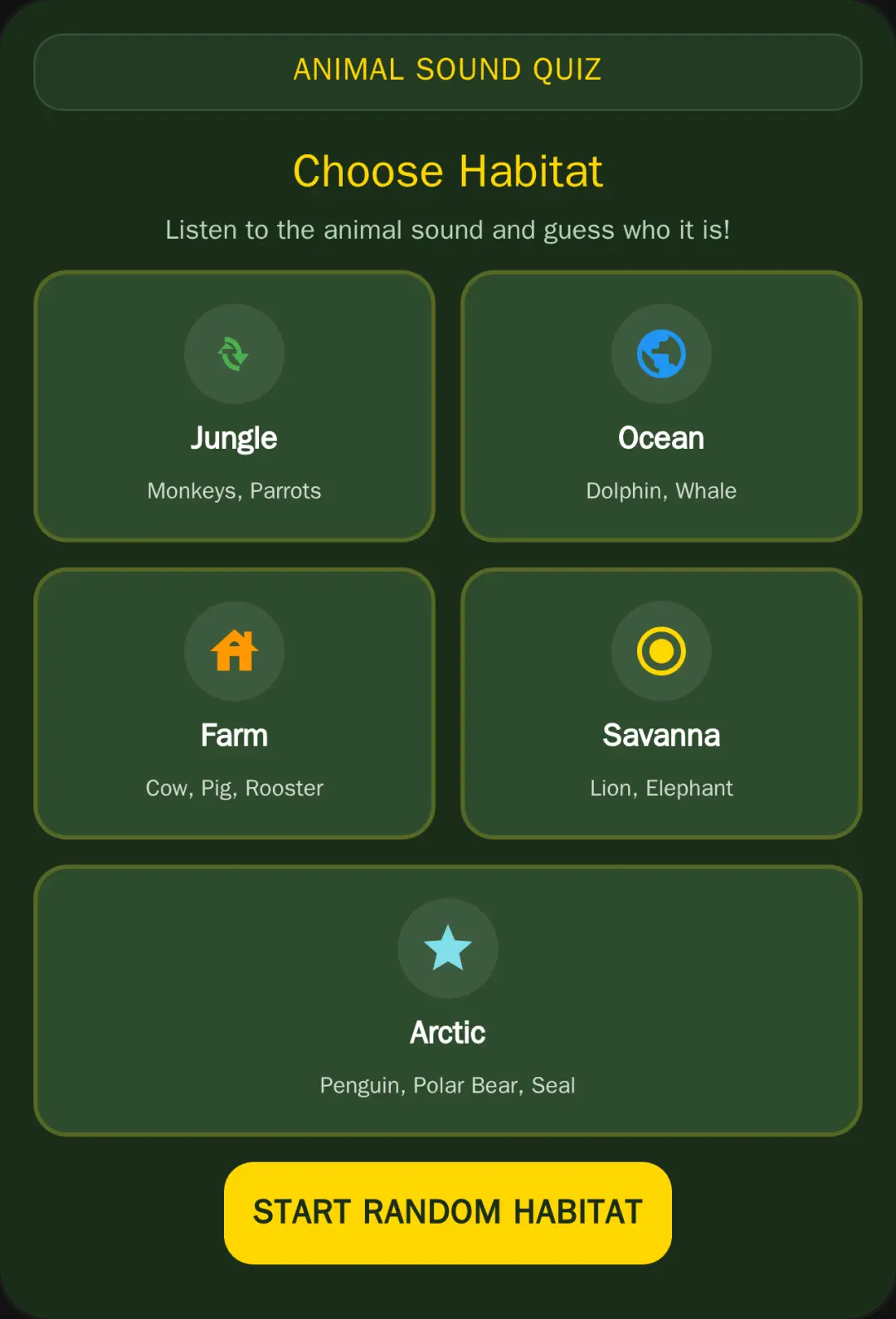 Animal Sound Quiz cover