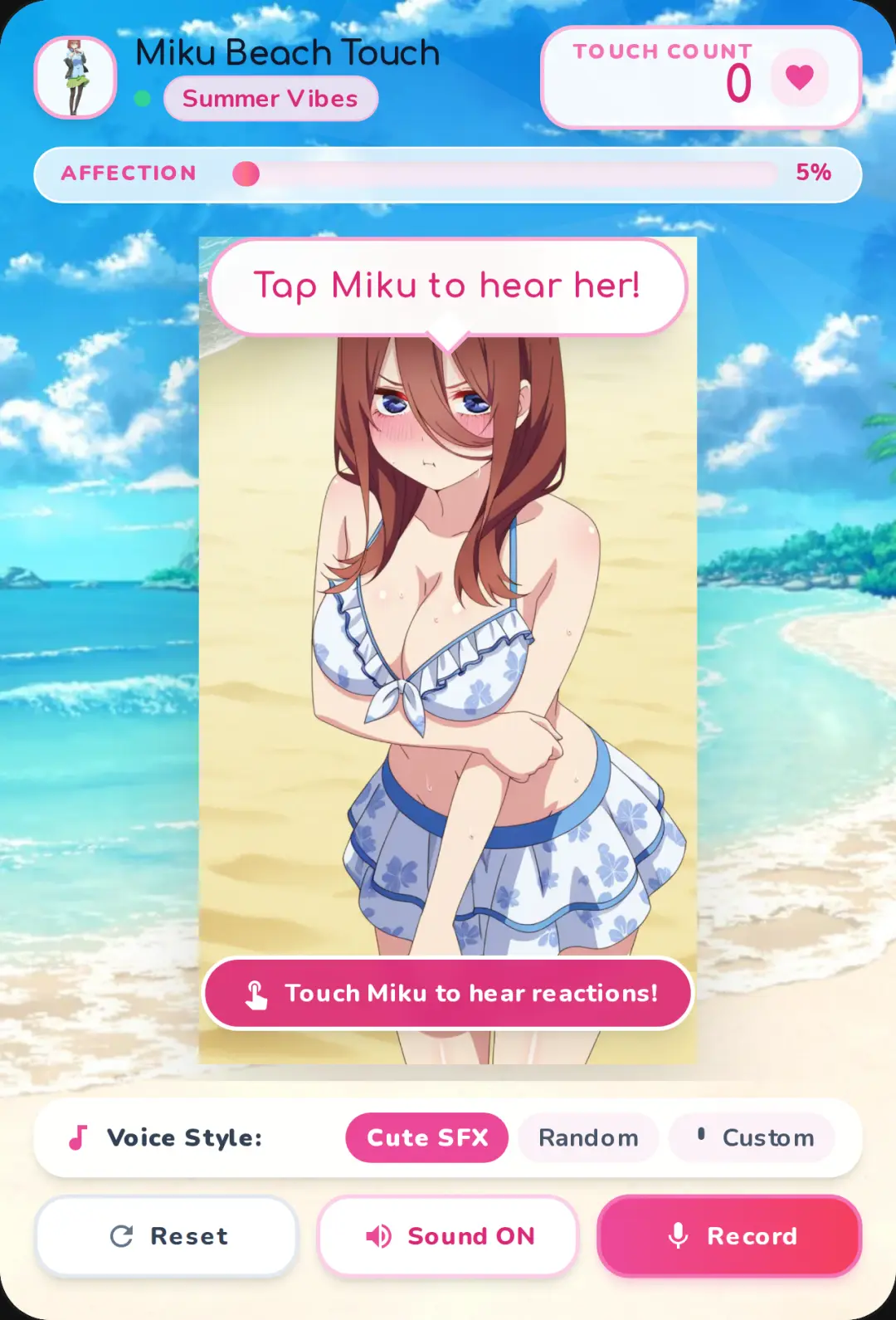 Miku Beach Touch cover