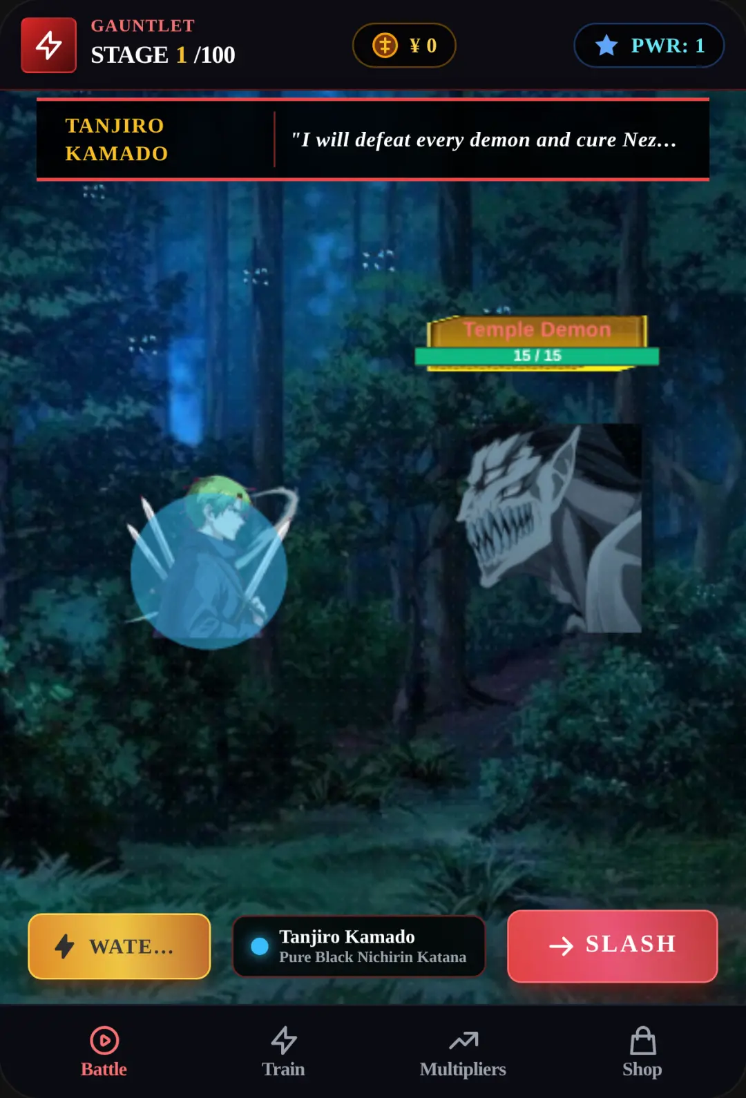 Demon Slayer: 100 Demon Gauntlet Unlock breathing styles and defeat demons and become hashira cover