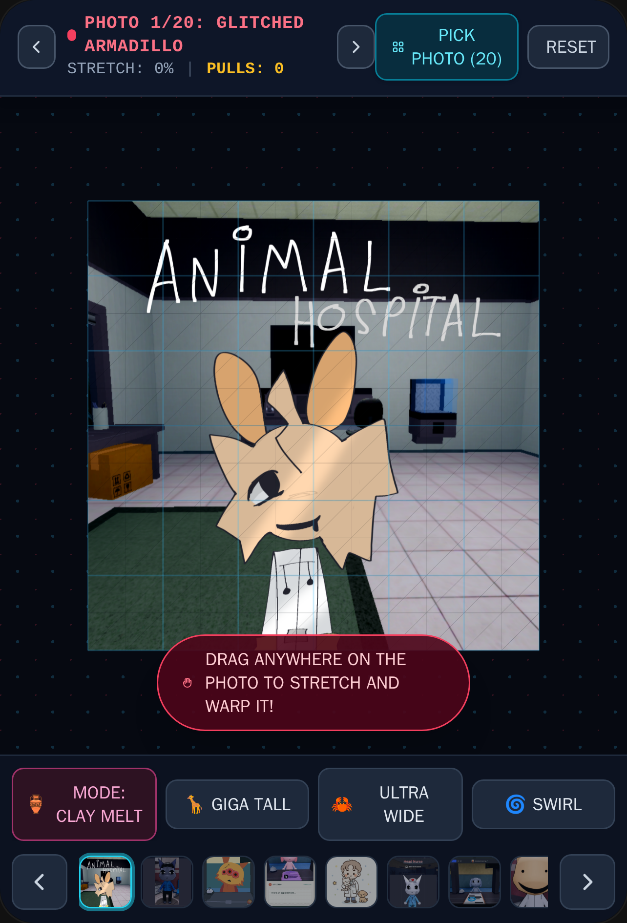 Photo Stretch Simulator animal hospital theme cover