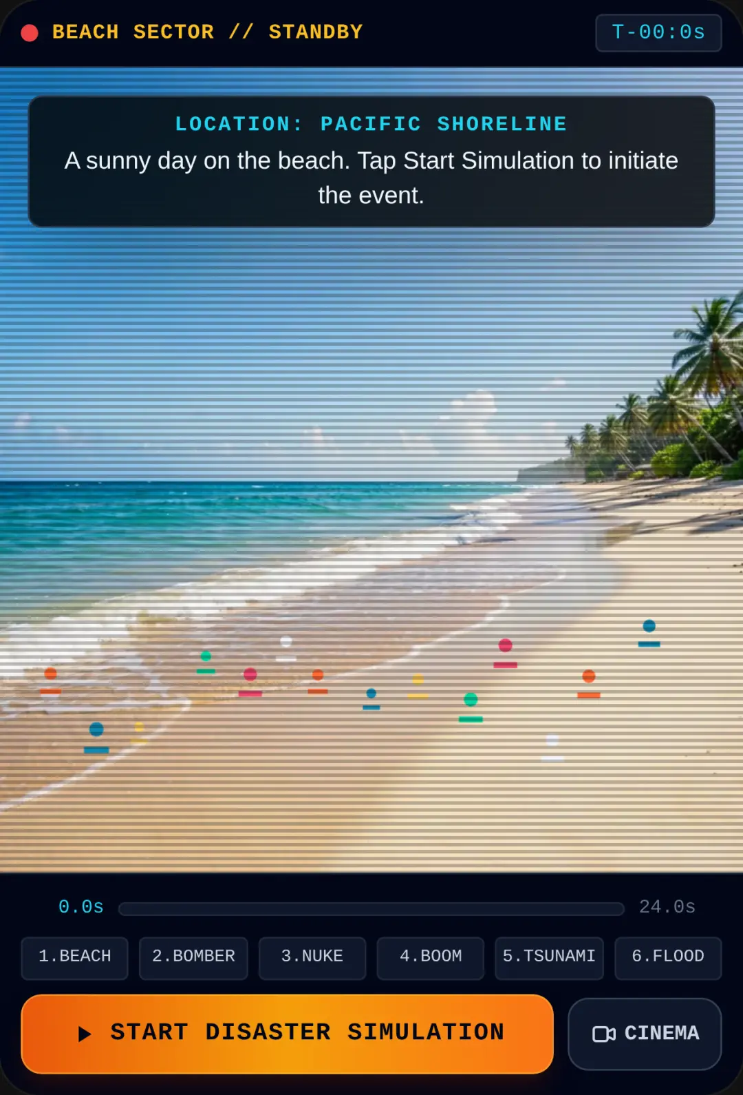 Nuclear Beach & Tsunami Disaster Simulation cover