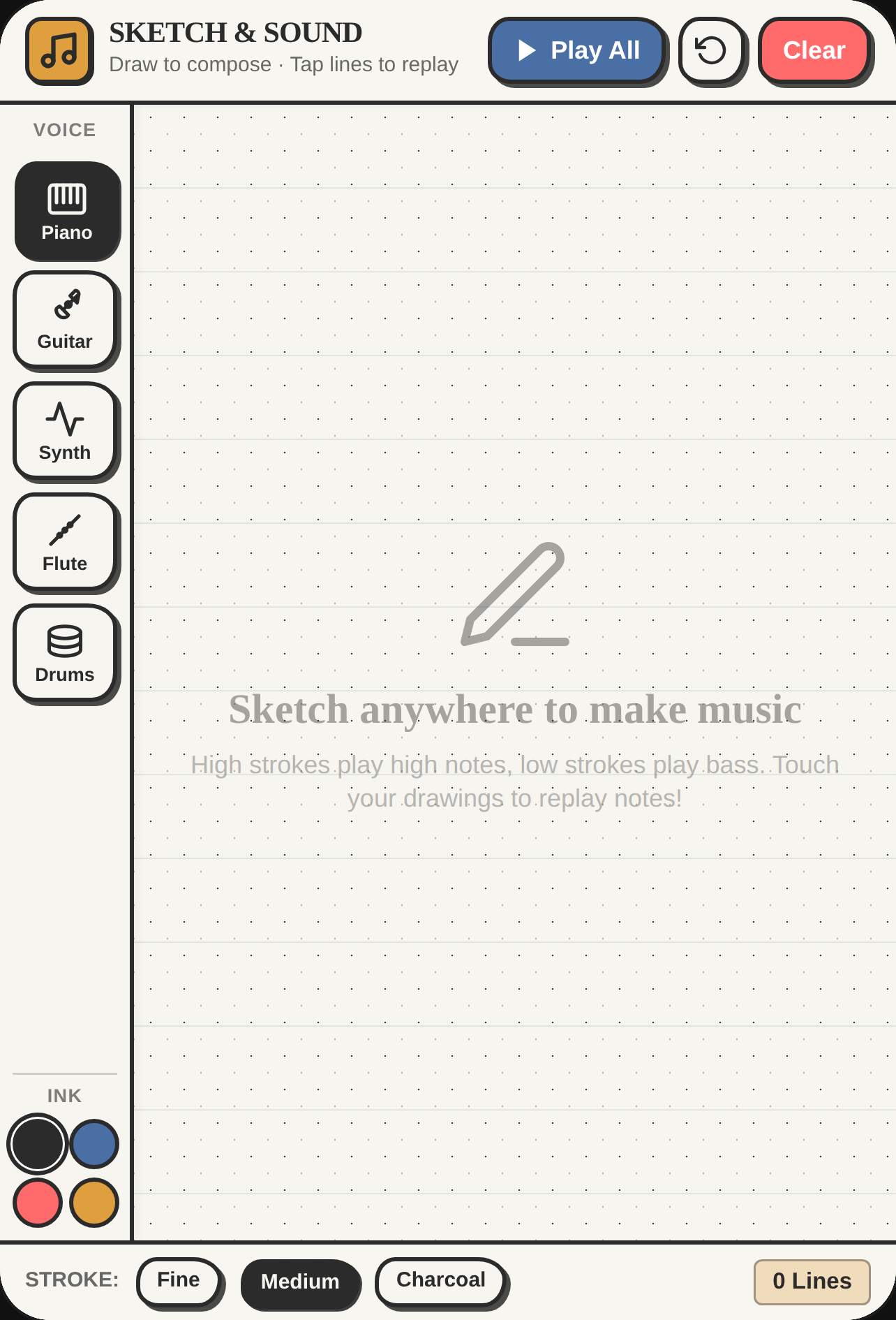 Make your music with simple lines! cover