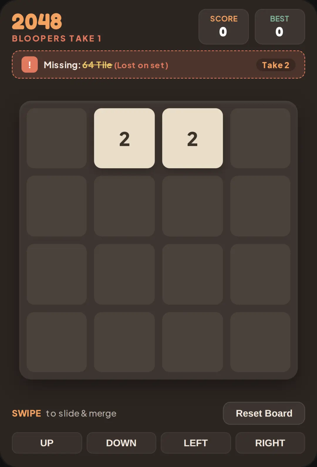 2048 Bloopers: The Missing 64 cover