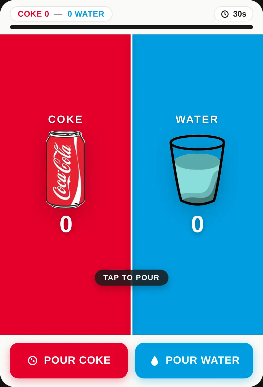 Coke vs Water