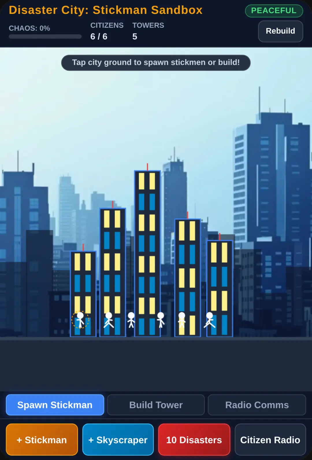 Disaster City: Stickman Sandbox cover