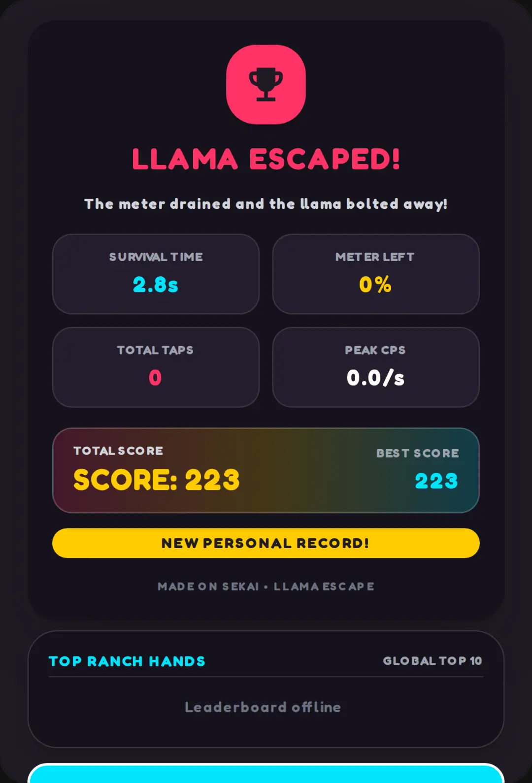 Llama Escape! cover