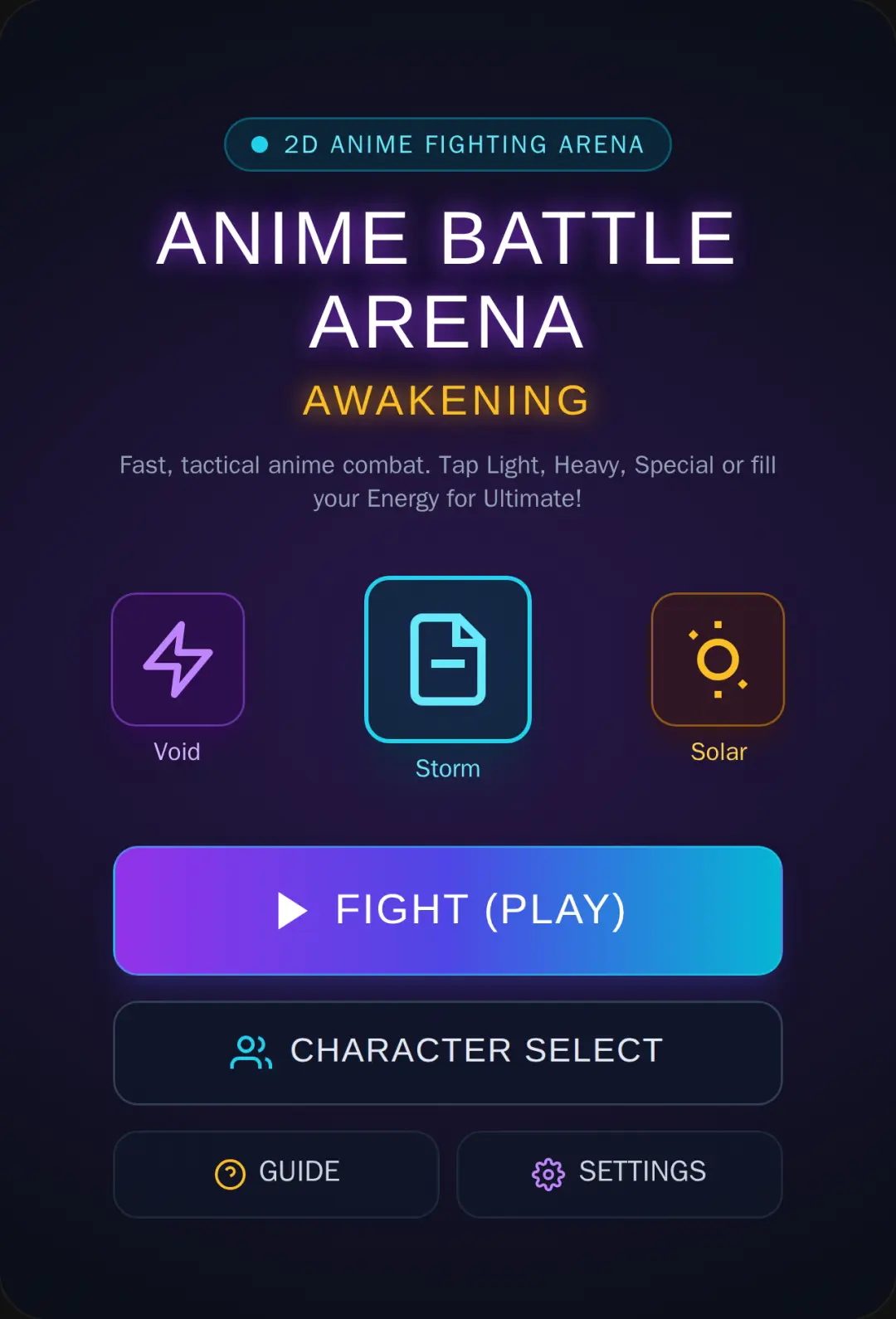 ANIME BATTLE ARENA: AWAKENING cover