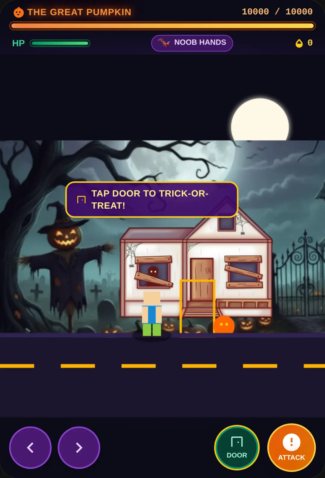 The Great Pumpkin this is a Halloween game that I made because it's already October by the way expect me to make multiple games a day because this is actually really fun and that's basically it hl cover