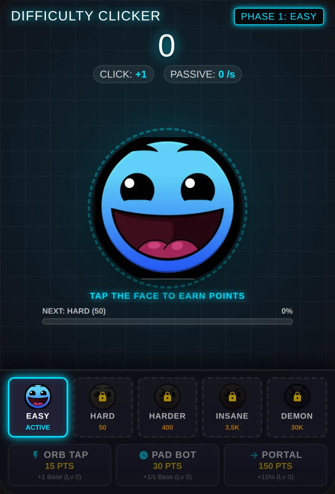 Geometry Dash Difficulty Clicker cover