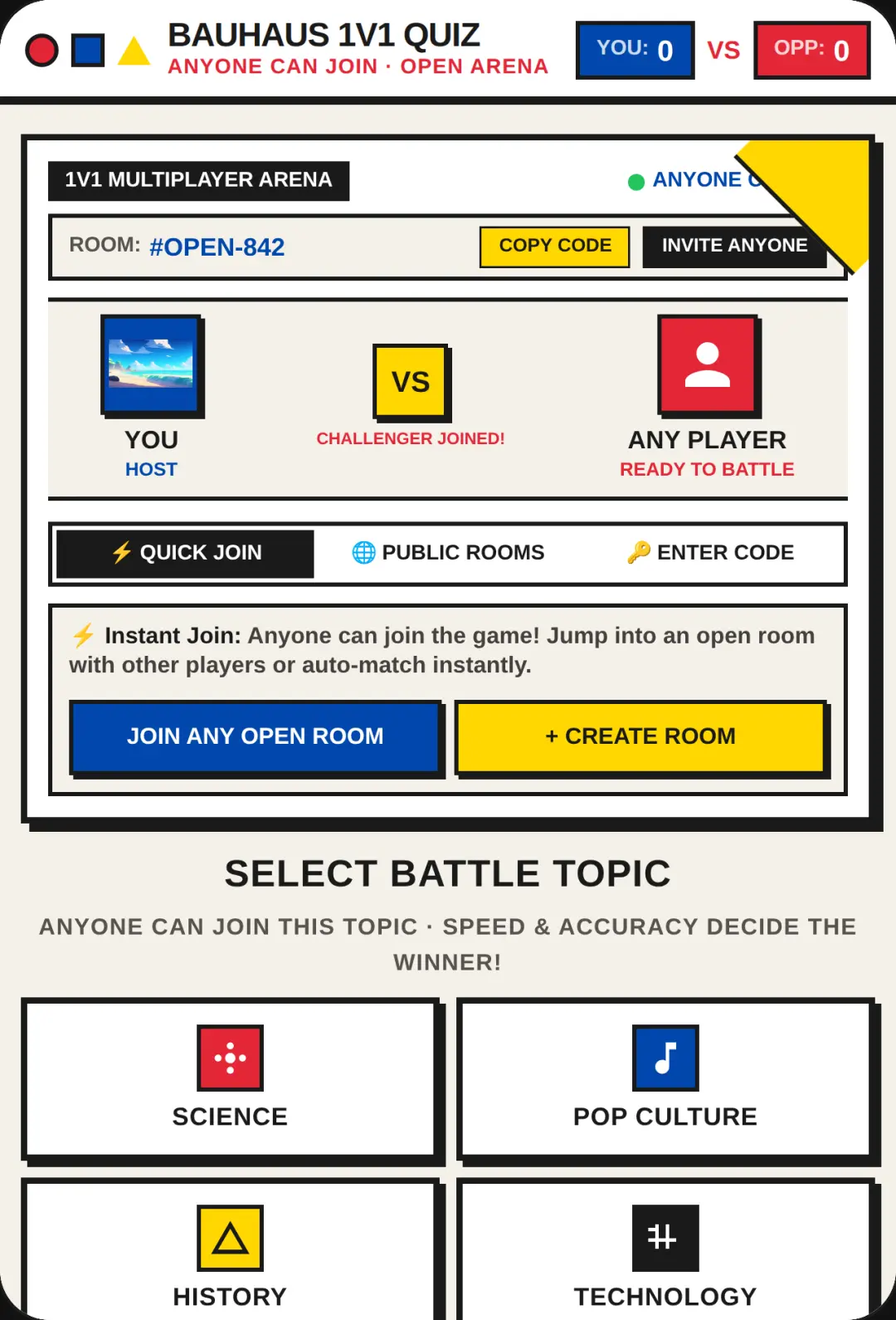1v1 Quiz cover