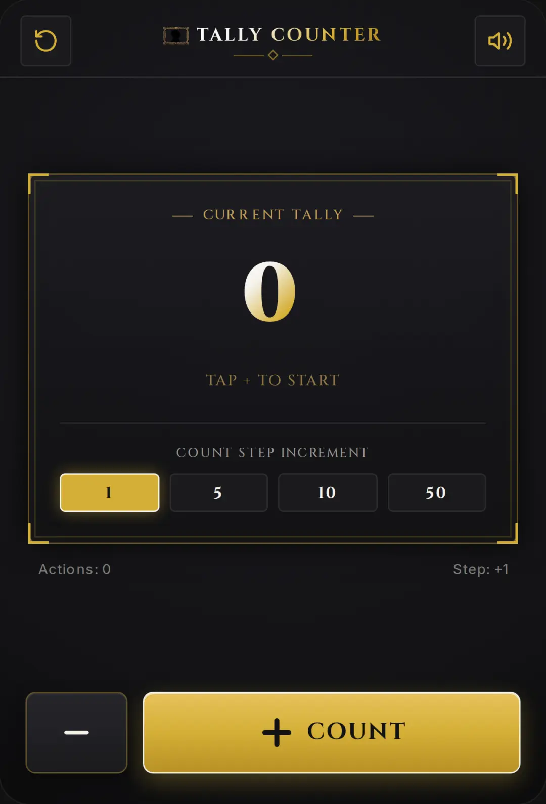 Art Deco Tally Counter cover