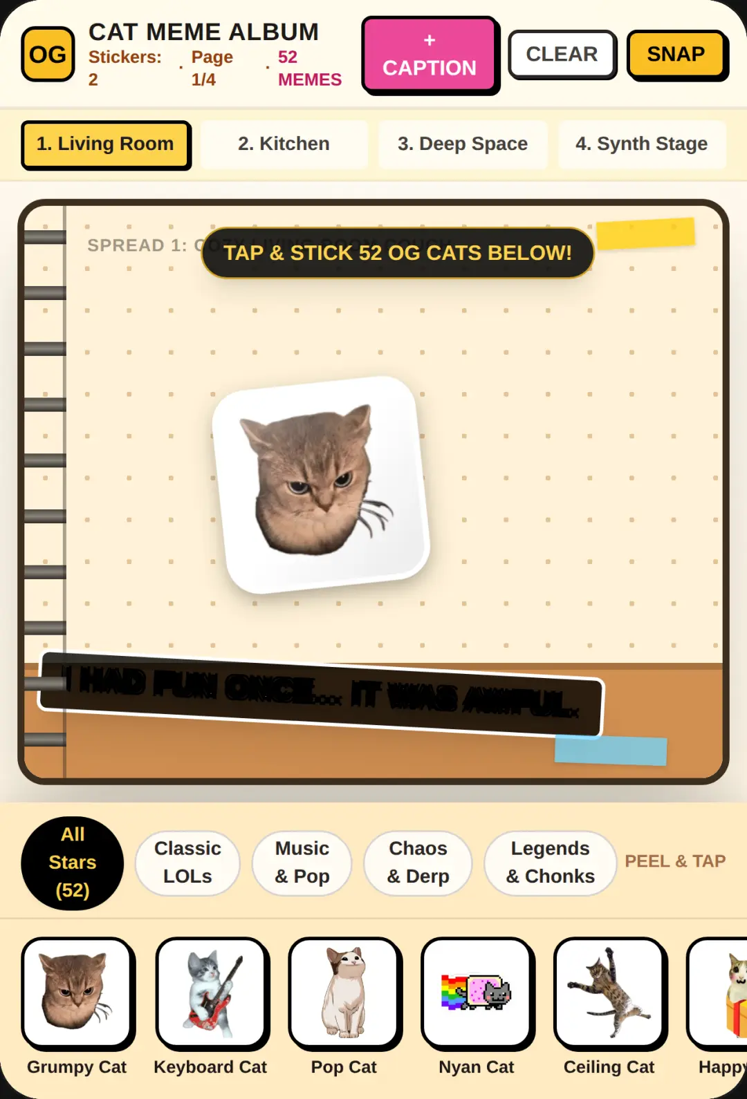 OG Cat Meme Sticker Album cover
