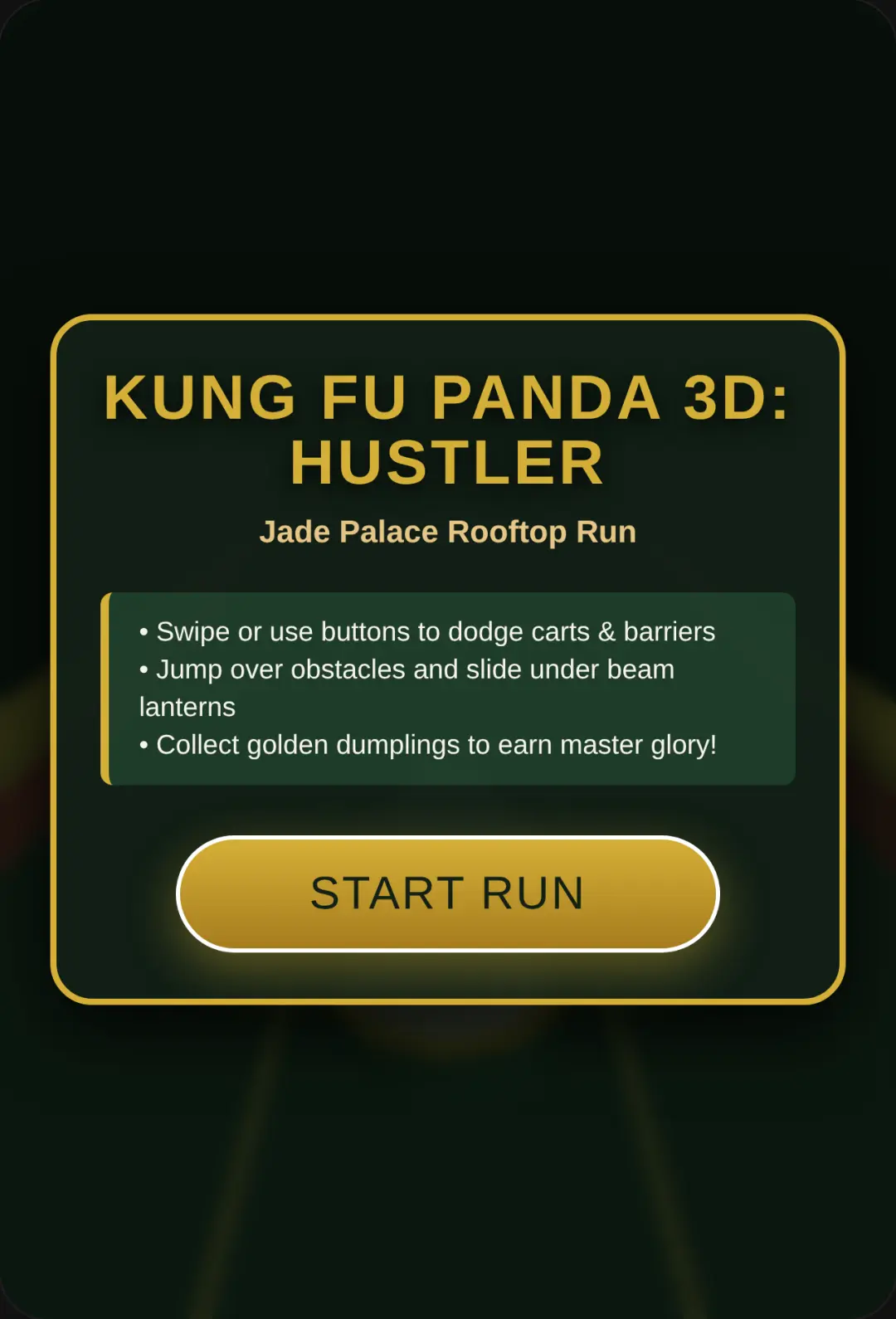 Kung Fu Panda 3D: Hustler cover