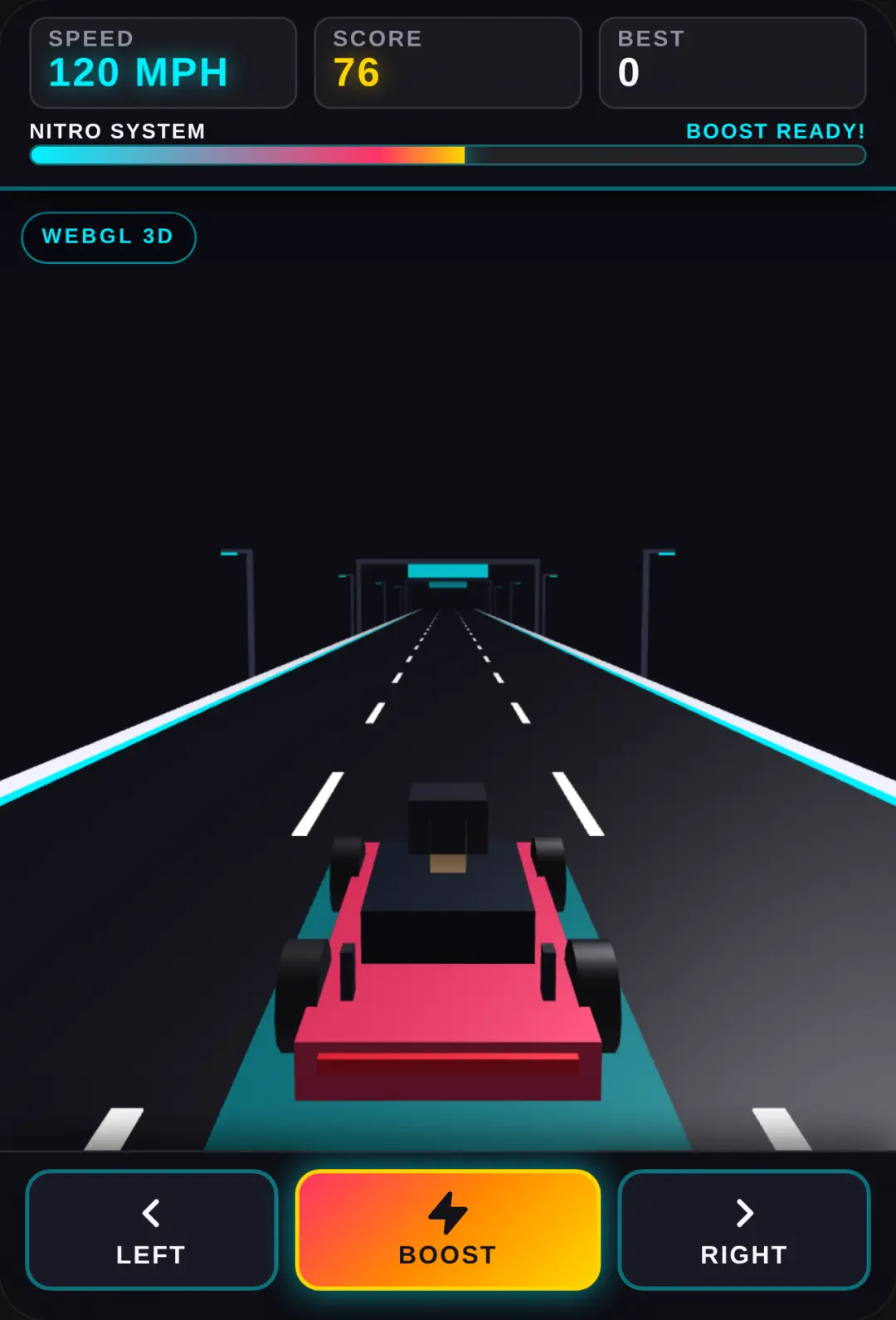 Turbo Speedway: 3D Neon Rush cover
