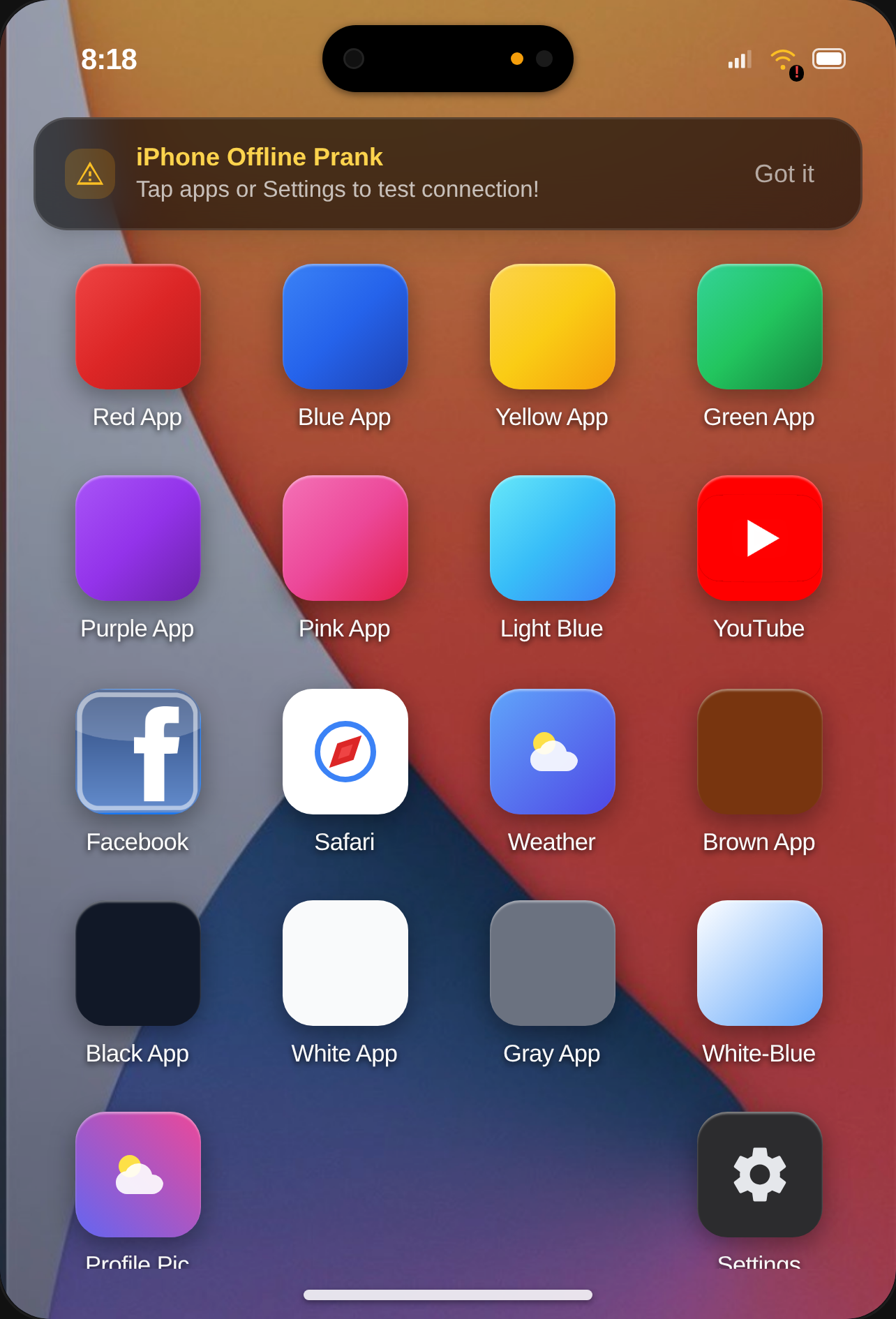 iPhone Simulator - Offline Prank cover