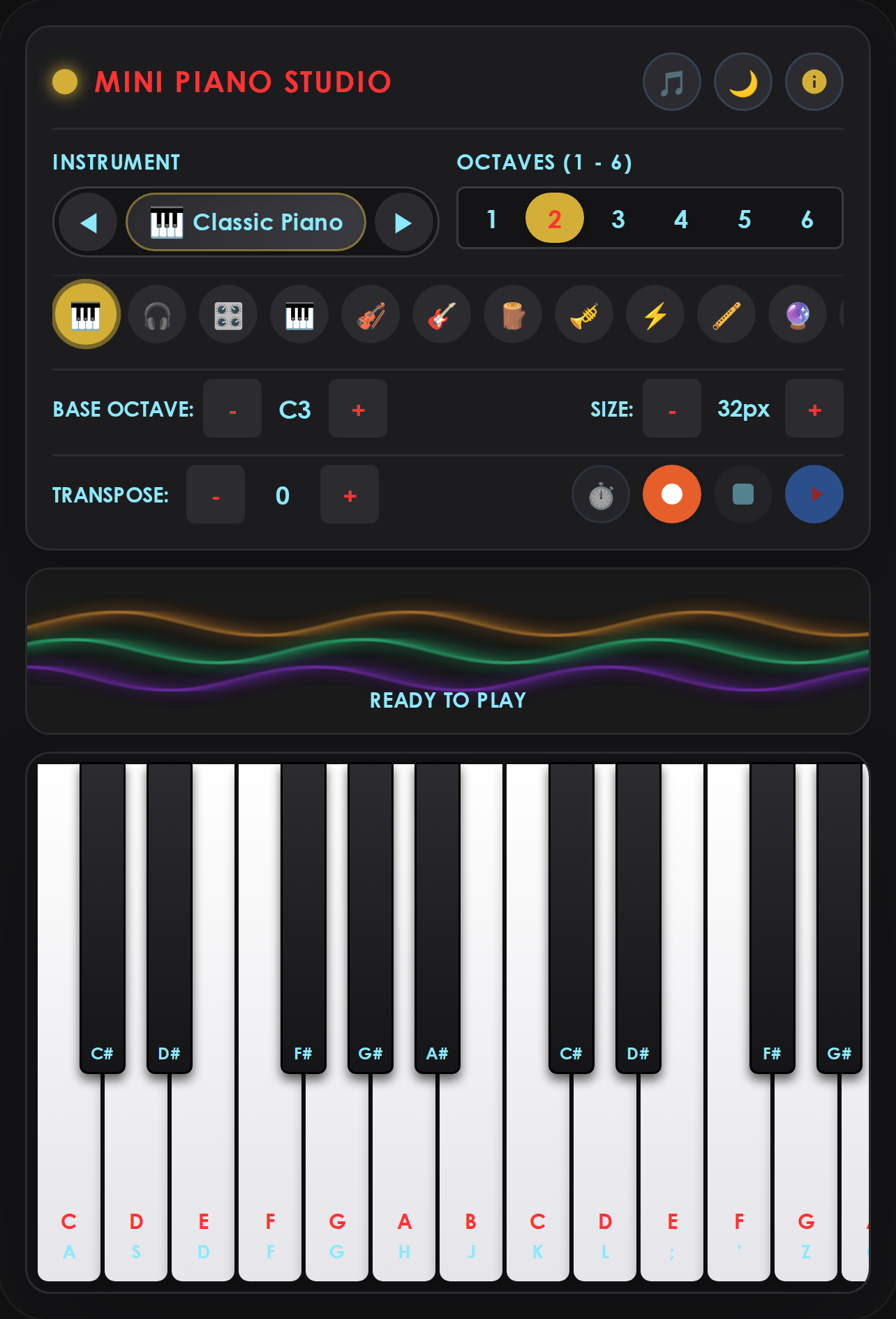 Mini Piano Studio cover