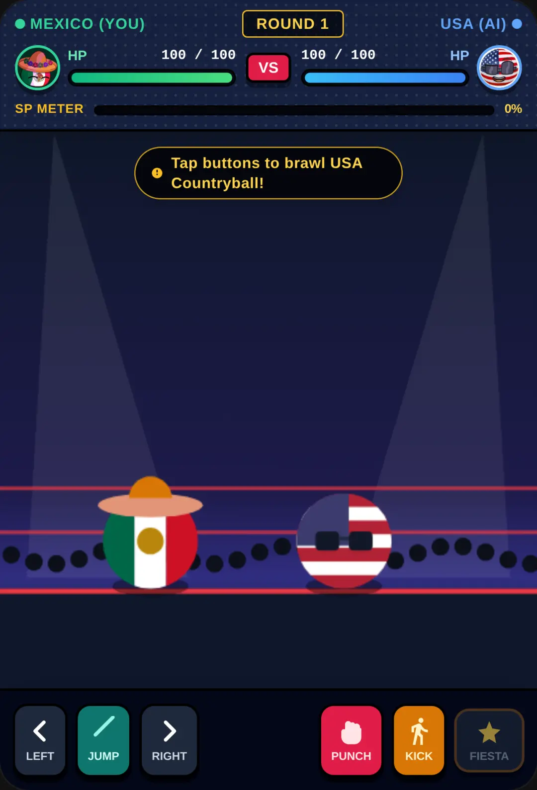 Countryball Brawler: Mexico vs USA cover