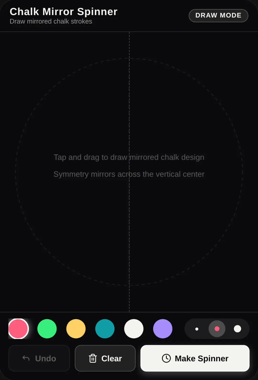 Chalk Mirror Spinner cover
