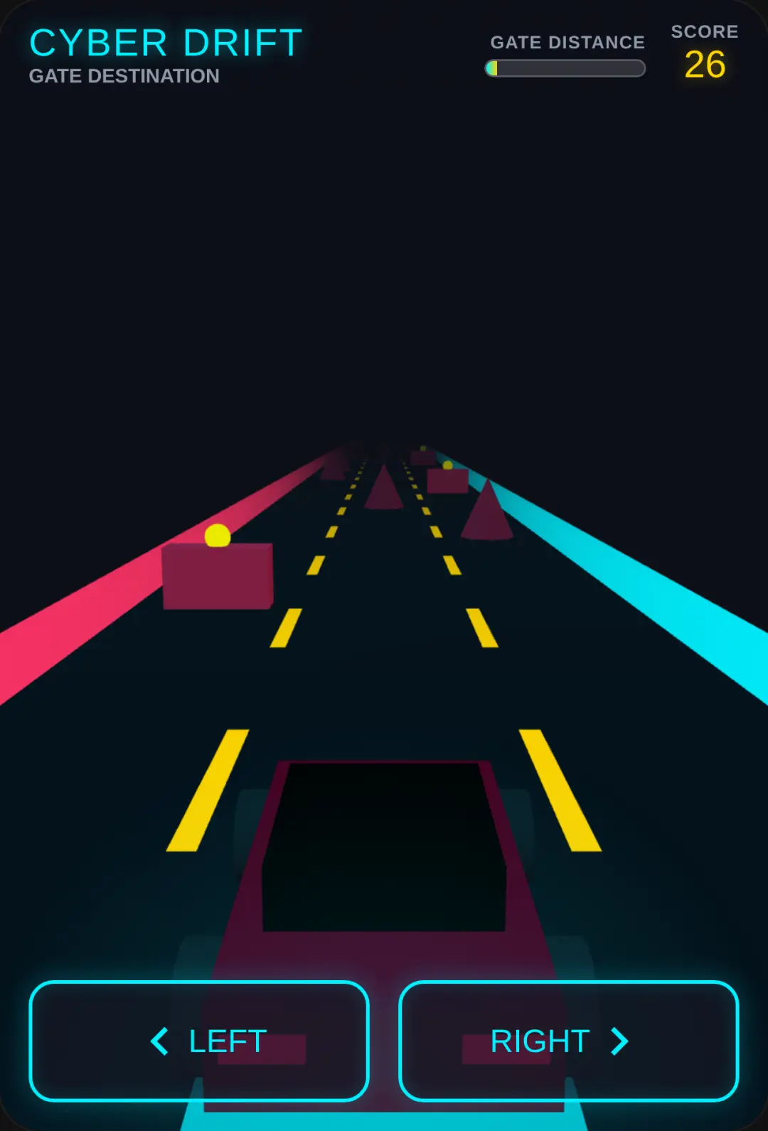 Arcade Neon Speed - 3D Car Drive no network📡 game cover