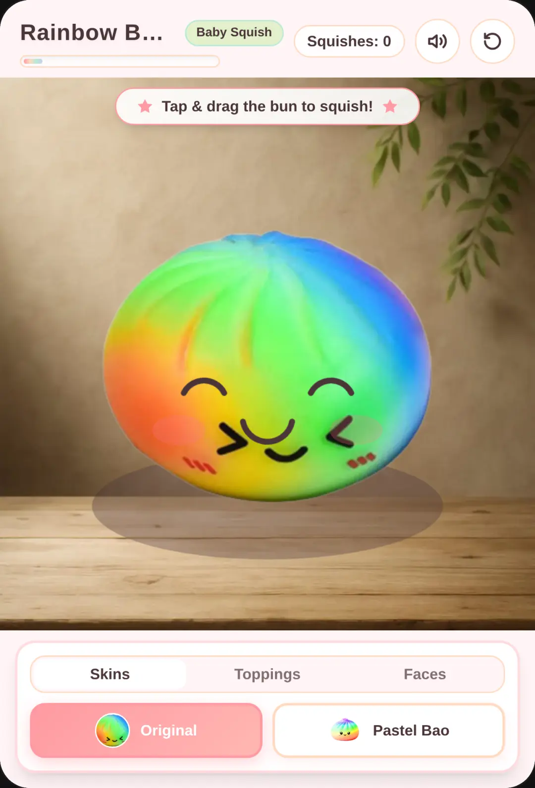 Rainbow Bao Squishy cover