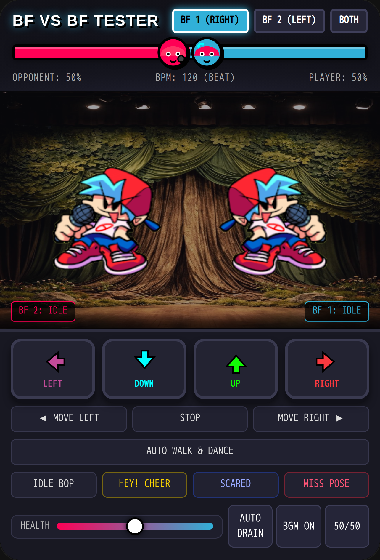 BF VS BF ANIMATION & HEALTH TESTER cover