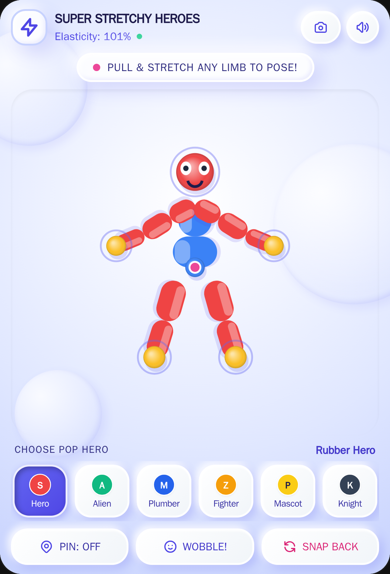 Super Stretchy Heroes - Cartoon Physics Toy cover
